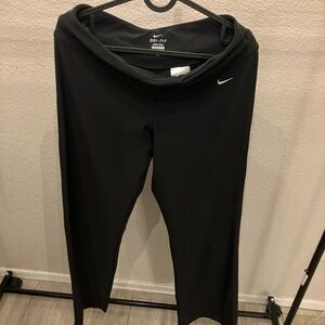 Nike jogger pants baggy y2k women's size m black hidden pocket